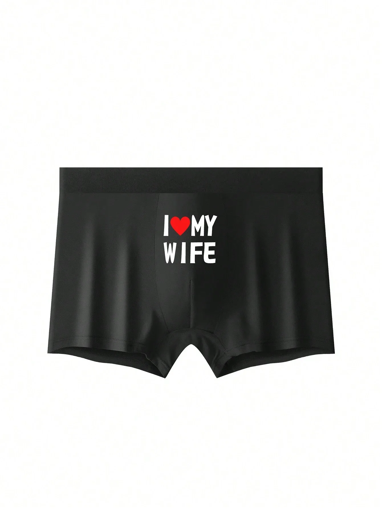 

Mens Boxer Briefs I Love My Wife Letter Print Comfortable High Elastic Breathable