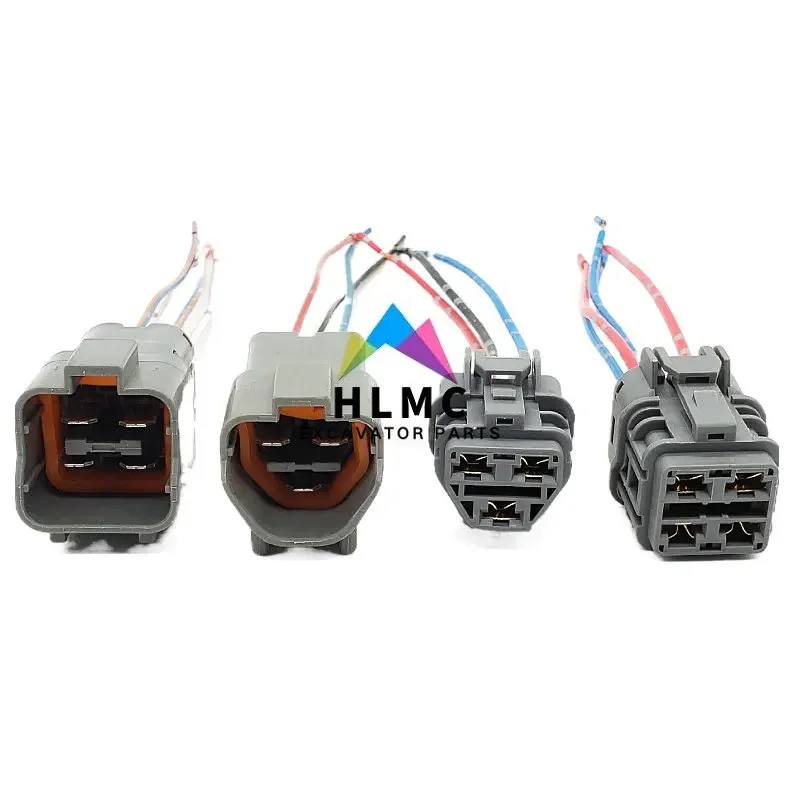 La excavadora es adecuada para Komatsu PC120 200 240 300-5-6 Enchufe del sensor del motor del acelerador Arnés de cableado Resistencia de acoplamiento a altas temperaturas