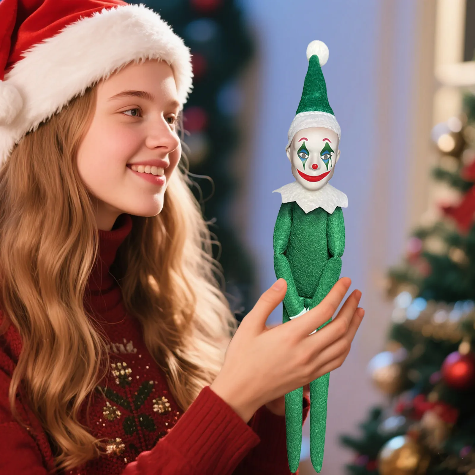 

Веселые куклы, новинка с Рождеством, кукла, украшение, милая кукла на Рождество, красные и зеленые вещи, фигурки, украшения, 2025, домашний декор