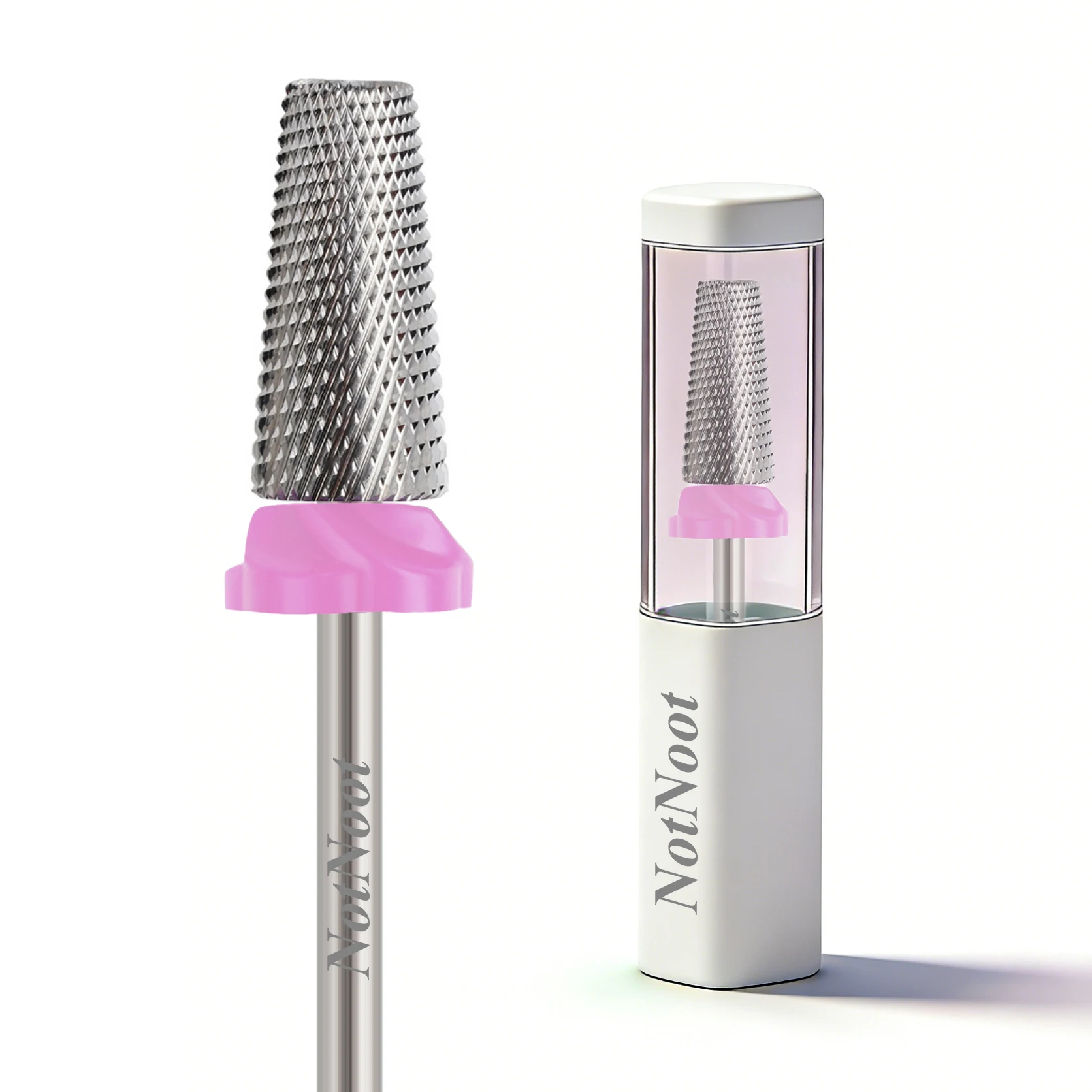 Nagelbohrer, 5-in-1 Hartmetall-Konischer Bohrer, 3/32 Zoll Schaft für schnelles Entfernen von Acrylnägeln, Hartgelen und Nagelhaut – Detail 1