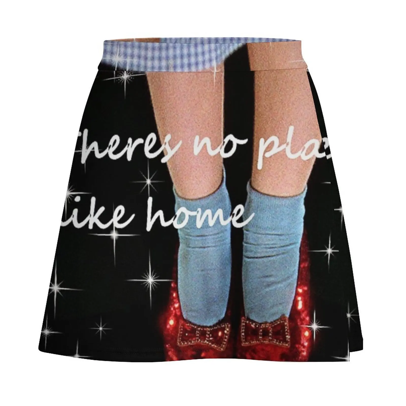 no place like home wizard we want those ruby slippers glitter edit mask design mysticladyart Mini Skirt