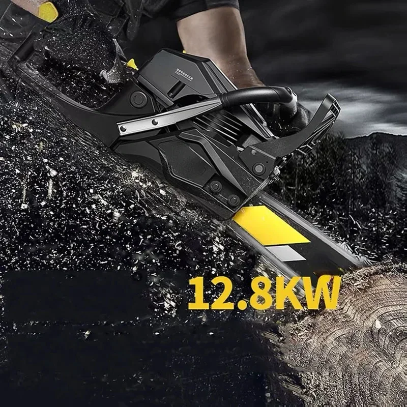 12800KW 98cylinder chain saw logging saw high-power chainsaw arboriculture cutting machine household fuel-saving