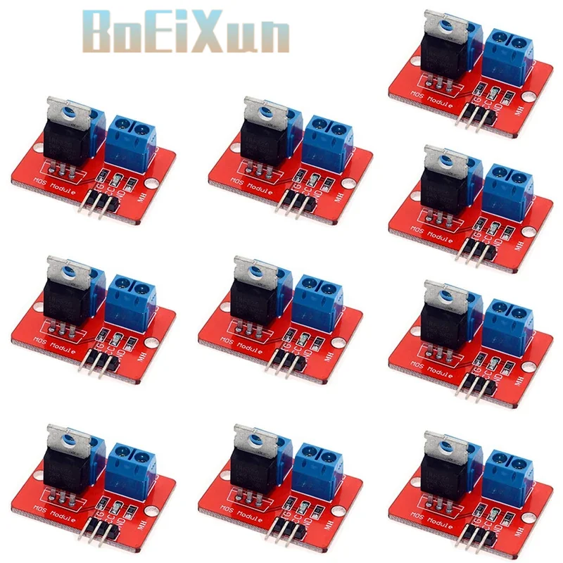 10pcs IRF520 MOS Driver Module PWM Dimmer 0-24V Top Mosfet Button IRF 520 For Arduino MCU ARM Raspberry pi