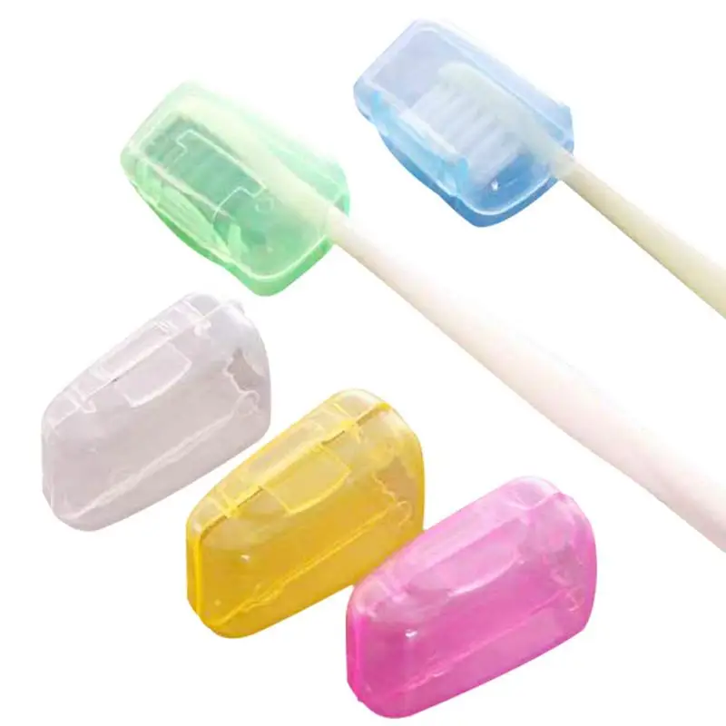 5Pcs/set Portable Toothbrush Cover Electronic And Manual Toothbrushes Protector Case Toilet Toothbrush Head Protective Box