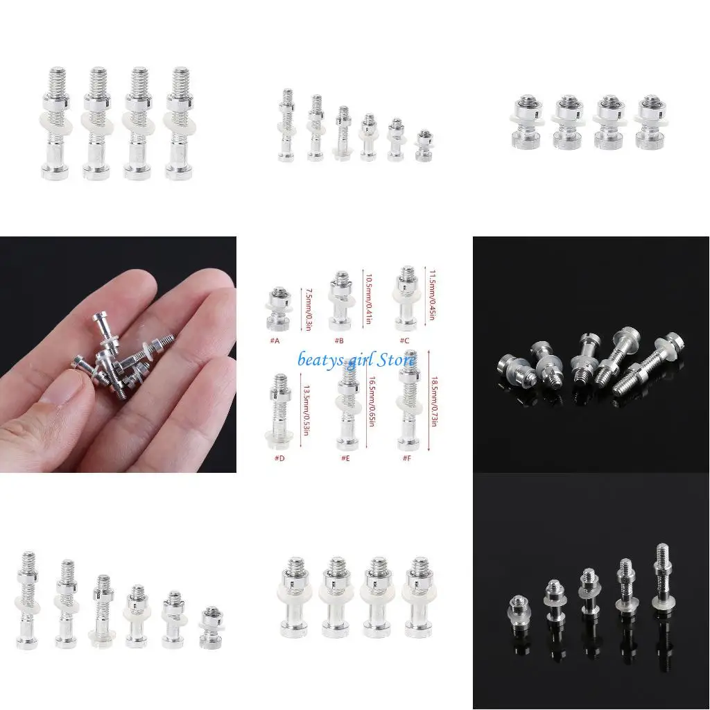 C7ab 4pieces M2.5 المسمار غسالات الجوز المسمار مجموعة خرطوشة رأس القرص الدوار القلم.