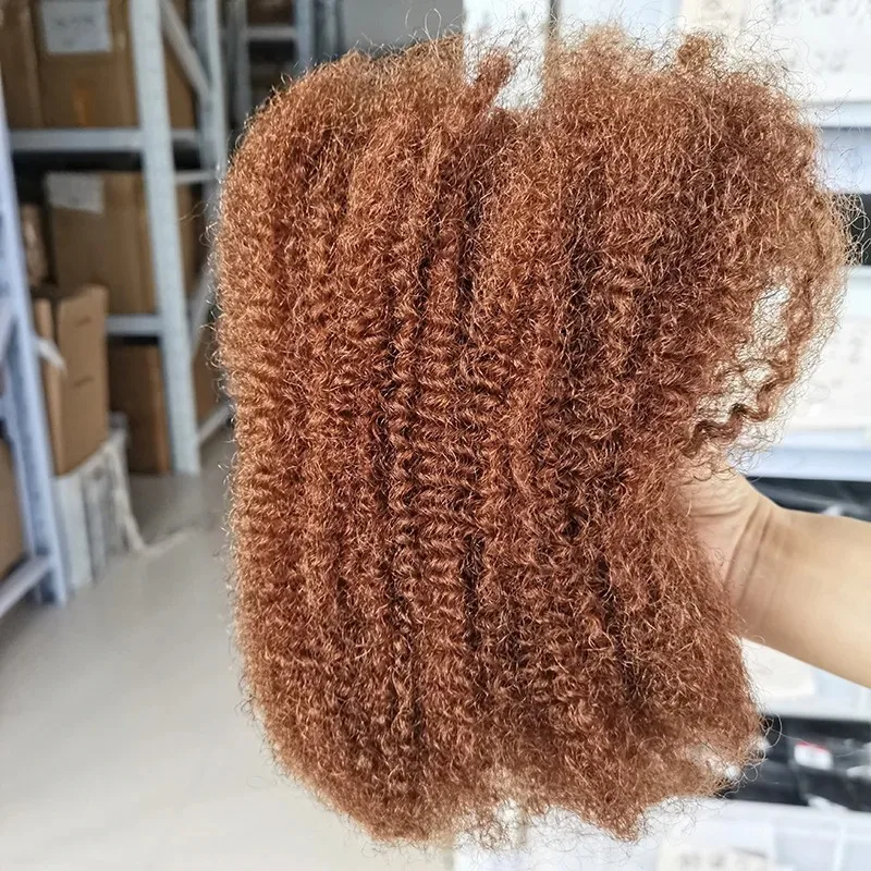 18 Inch 30# Color 100% Human Hair Afro Kinky Bulk 30g/50g Braiding Hair for Dreadlock Extensions Soft Fluffy for Black Women