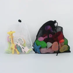 Mesh Bags Nylon Net with Drawstrings Travel Stuff Storage Pouch String for Mini Stuff MP3 Charger Earphone Key, Travel Organizer