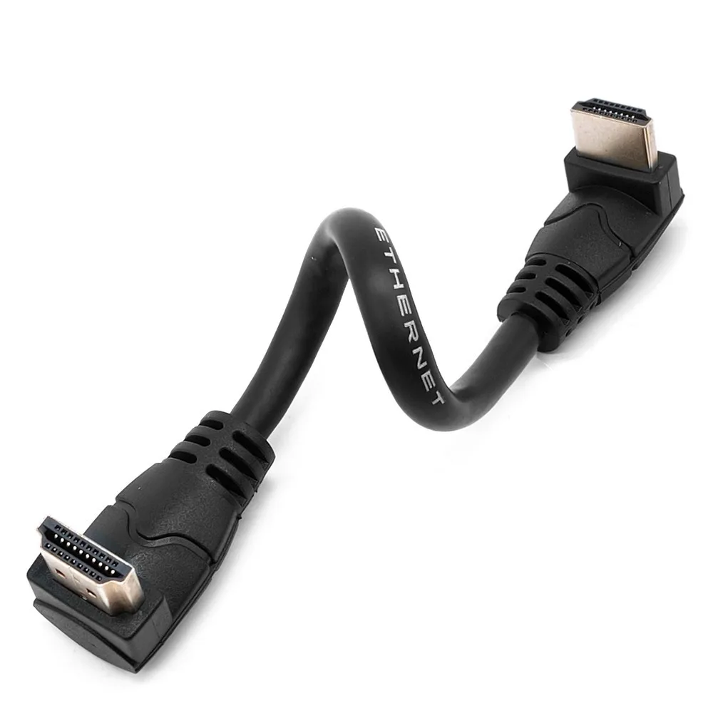 4K HD対応 2.0ケーブル 度角エルボーアングル HD to HDTVケーブル 2K*4K 1080P 3D テレビ、PC、プロジェクター、PS3、PS4、ラップトップ用 1フィート、2フィート、6フィート