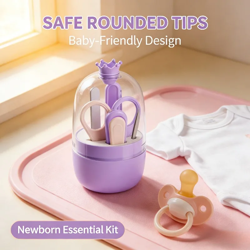 

Детские кусачки для ногтей, портативный набор, специальные ножницы для ногтей для новорожденных, детский набор пилочек для ногтей, кусачки для ногтей с защитой от защемления, безопасная обрезка