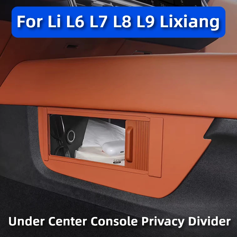 For Li L6 L7 L8 L9 2025 2024 Lixiang Under Center Console Privacy Storage Car Interior Organizer Divider