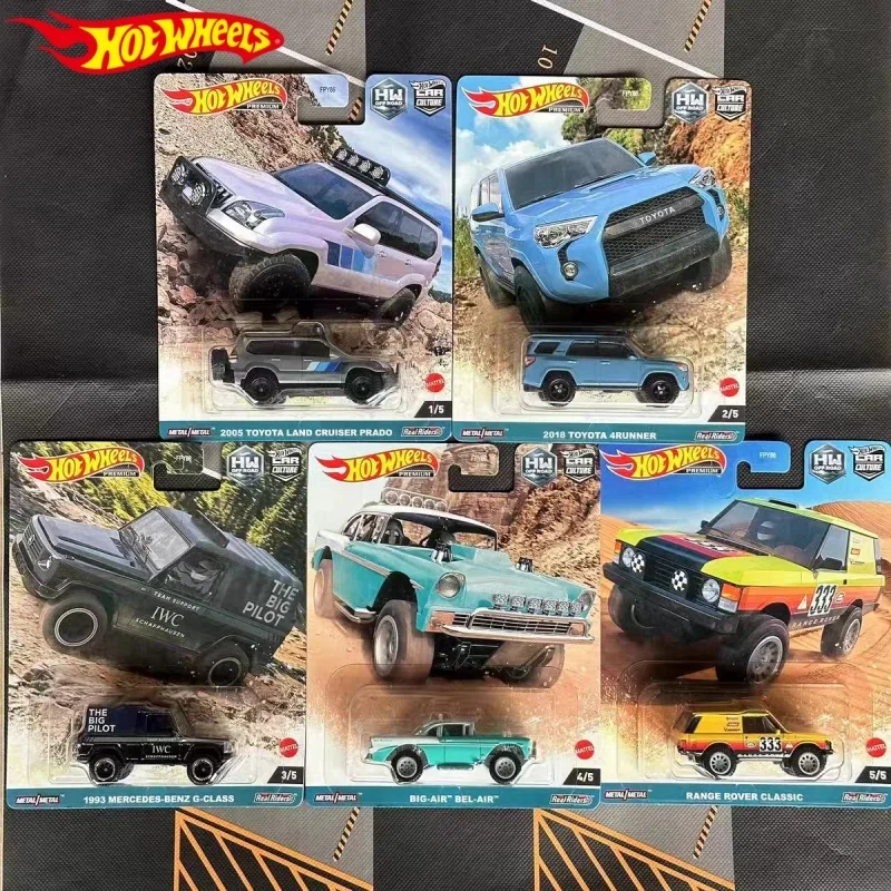 

Hot Wheels 1/64 Premium Series FPY86F HW Off Road Toyota Mercedes Benz Land Rover Chase Car Collectible Car Toys Diecast Vehicle