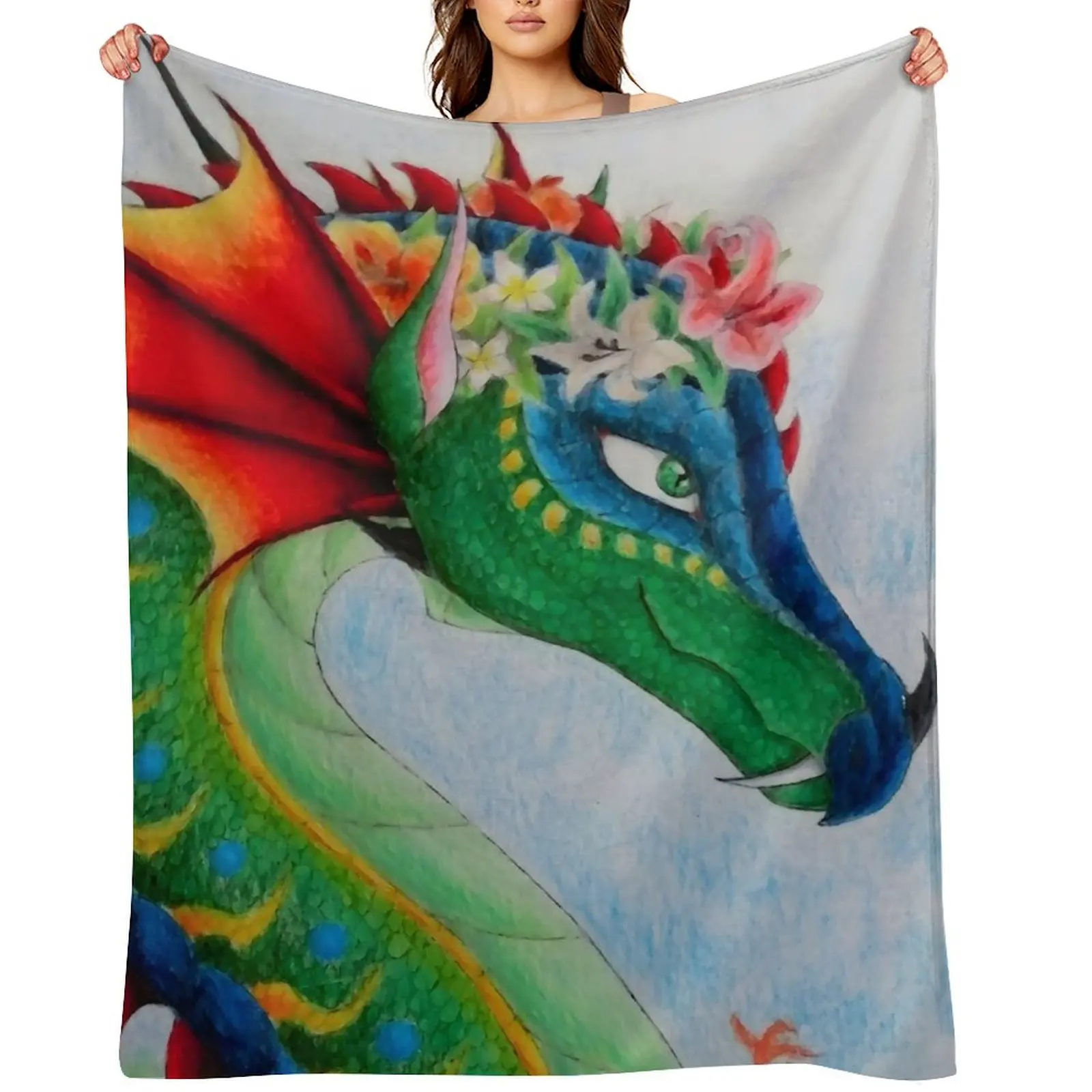 

Queen Glory - Wings of Fire Throw Blanket for winter christmas decoration Winter beds Shaggy Blankets