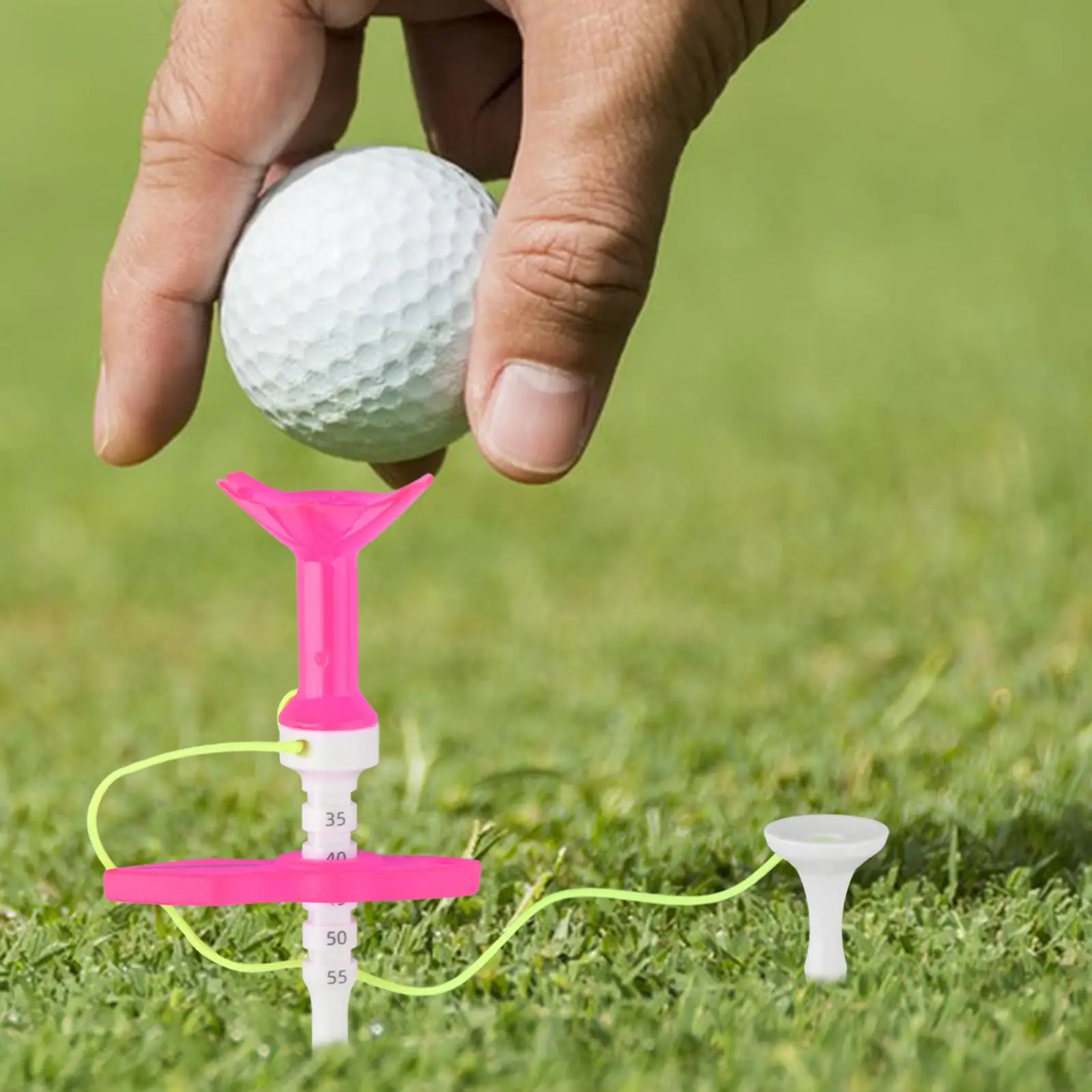 Golf Tee Equipment Low Friction Flexible Stable Golf Ball Tee Golf Holder Golf Accessories for Sports Outdoor Training Exercise