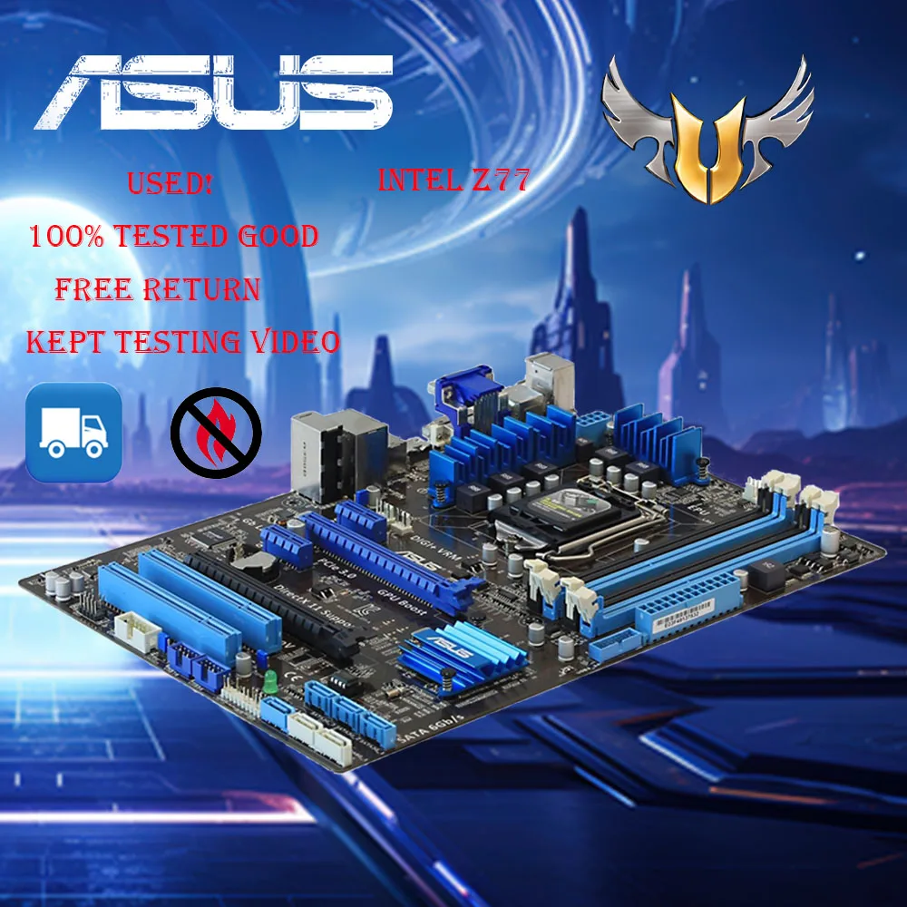 ASUS Z77-A Desktop Motherboard Z77 Socket LGA 1155 i3 i5 i7 DDR3 32G ATX UEFI BIOS motherboard