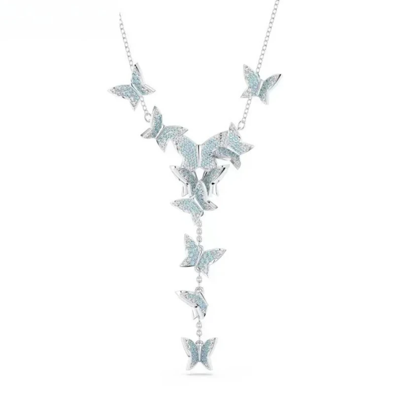 

High Quality Luxury S925 Zircon Butterfly Pendant Necklace, High-end Jewelry Collarbone Chain - Mother's Day Gift for Mom