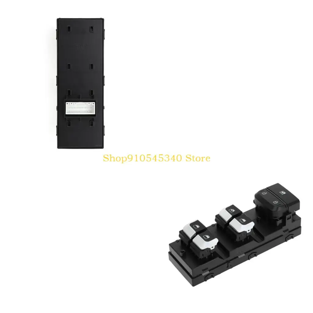 U2JA Driver Door Window Switches Panel Assembly 93571-H0100CA, 4 Button Layout with Lock Button Area, Single Unit for Routine
