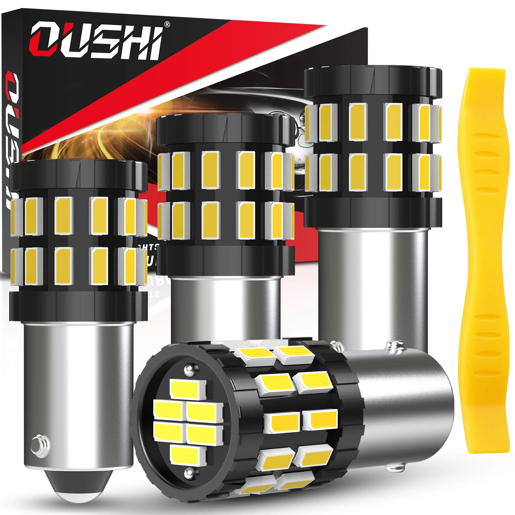 4x BA9S LED Bulb 12V Ba9 T4W 53 1895 Wedge Replacement for Car LED Interior Indicators Festoon Dome Map Side Marker Trunk Light