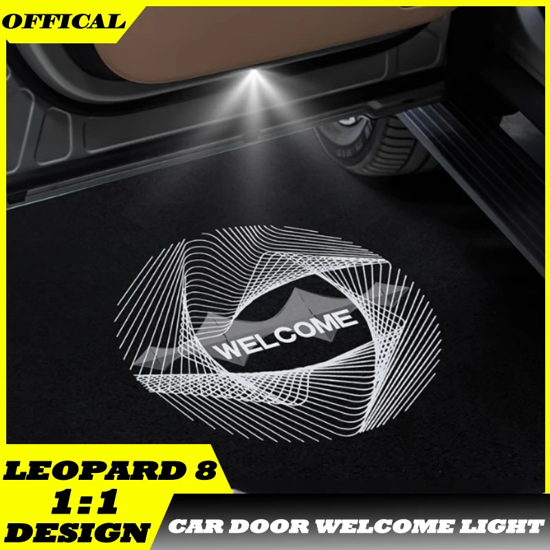 

Car Door Opening Projection Floor Light Atmosphere Light Fit for BYD Leopard 8 Modified Car Door Welcome Light Car Upgrade Parts