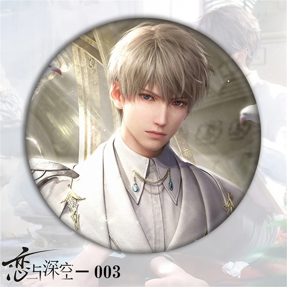 58mm Anime amour et espace profond Xavier Zayne Rafayel Cosplay COSTUME Badge broche SPTE fer blanc broche ﻿   Accessoire Gilf