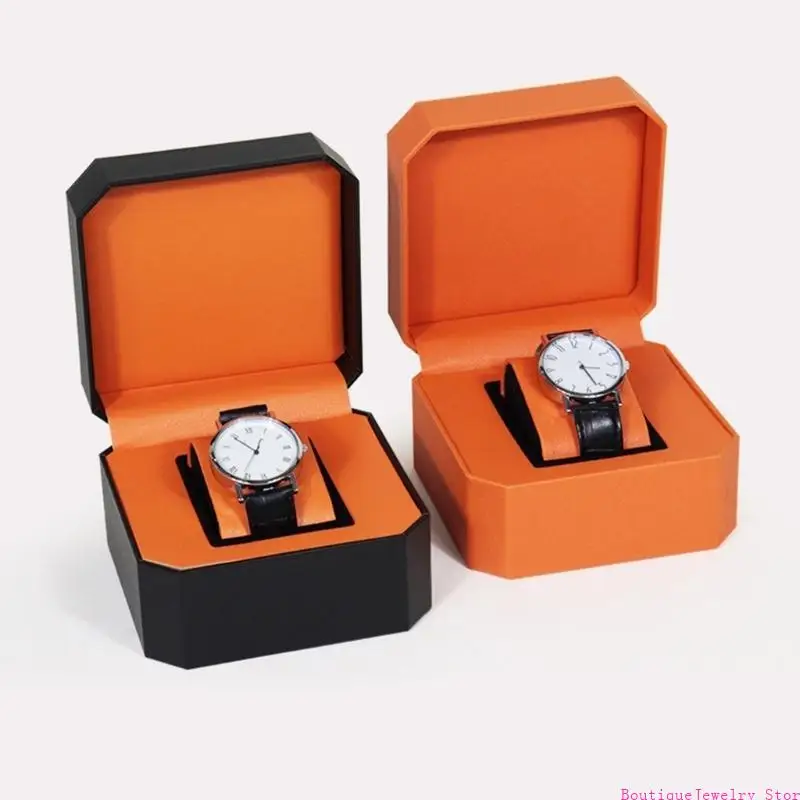 E1PE Watch Storage Box Watch Container Watch Display Box PU Material for Travel #5