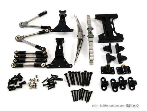 Metalen Achterste Dubbele As Ophanging Voor 1/14 Tamiya Rc Truck Trailer Scania 770S R620 3363 Actros Volvo Man Lesu Onderdelen