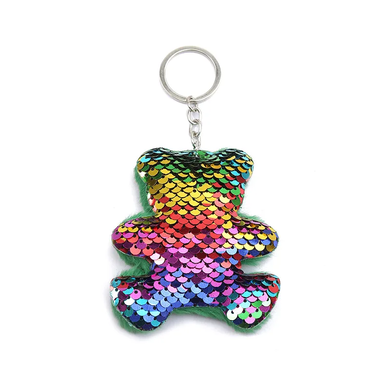 Atacado Sequins Glossy Plush Pendant, Acessórios para saco, Stuffed Gift Keychain, Depósito primeiro para obter desconto, 1000pcs por lote