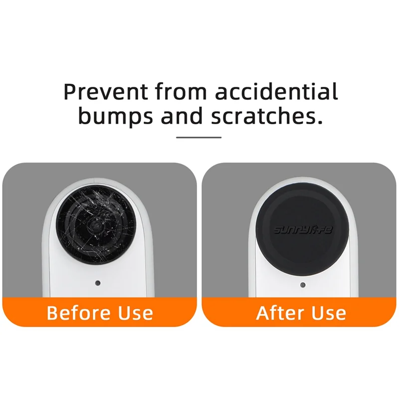 ABDE-SUNNYLIFE ل Insta360 Go3 تبديد الحرارة غطاء سيليكون الإبهام كاميرا ملصق غطاء للعدسات واقية معلقة الحبل مجموعة