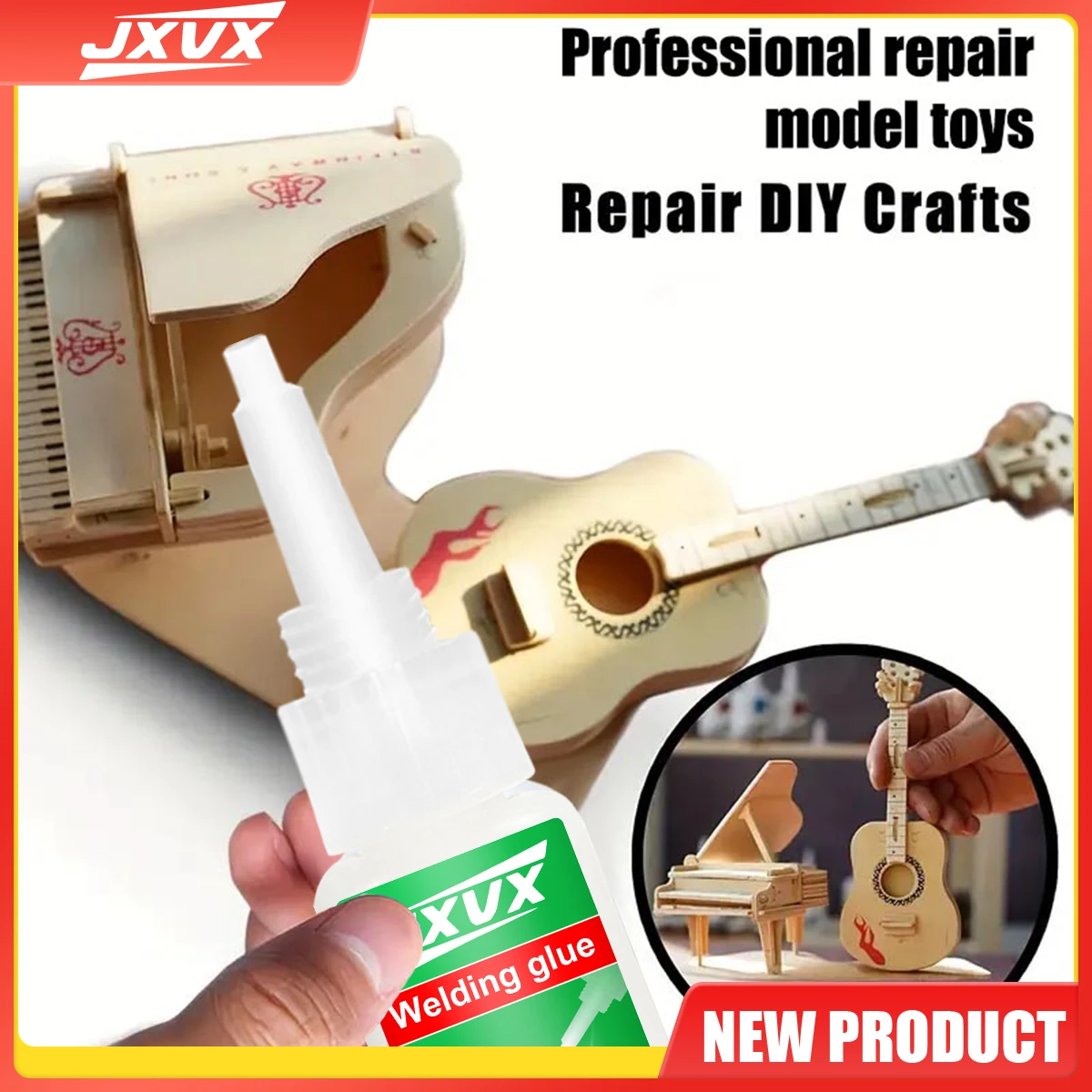 50 g de cola super oleosa multiusos Ecológica Cola artesanal Cola pura original Sem odor pungente para utilização segura em brinquedos de plástico Modelos DIY Artesanato Cola líquida.