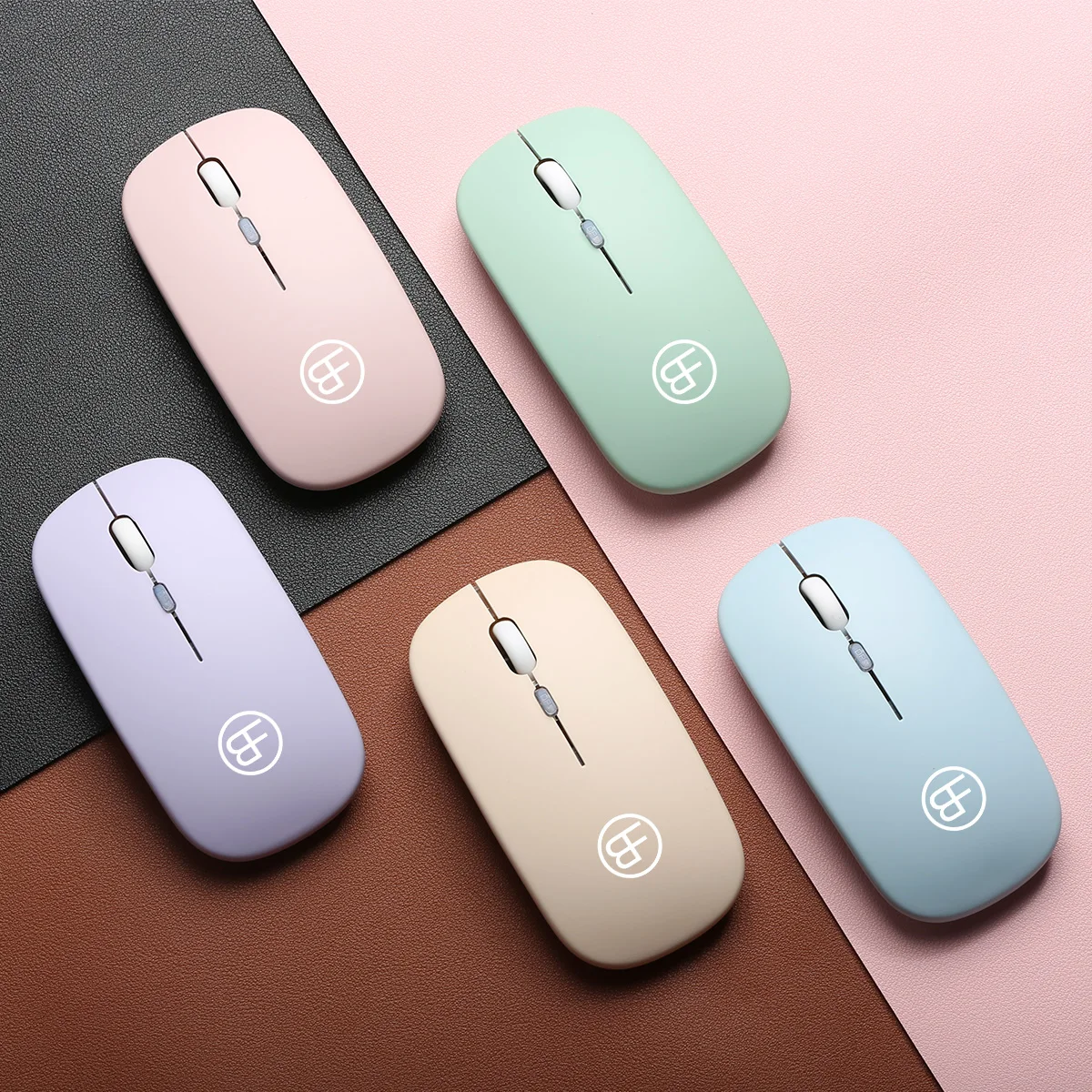 Wireless Mouse RGB Rechargeable Mice Wireless Computer Mouse LED Backlit Ergonomic Gaming Mouse For Laptop PC