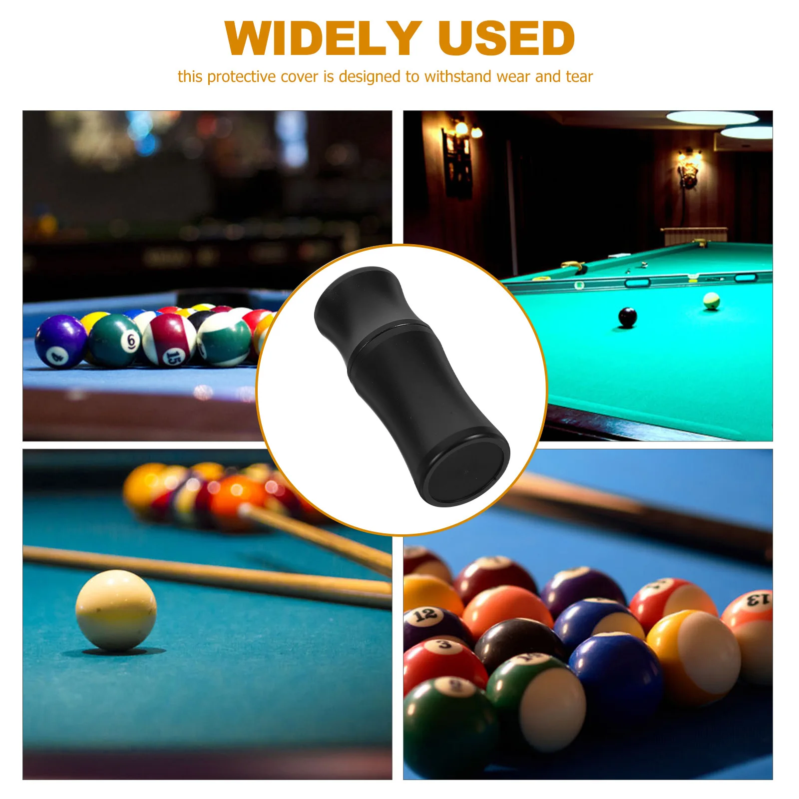 Protetor de junta de taco de bilhar de plástico, linha antiderrapante, capa de ponta de taco de sinuca, capa traseira de bilhar, uso em casa, clube, acessórios de sinuca