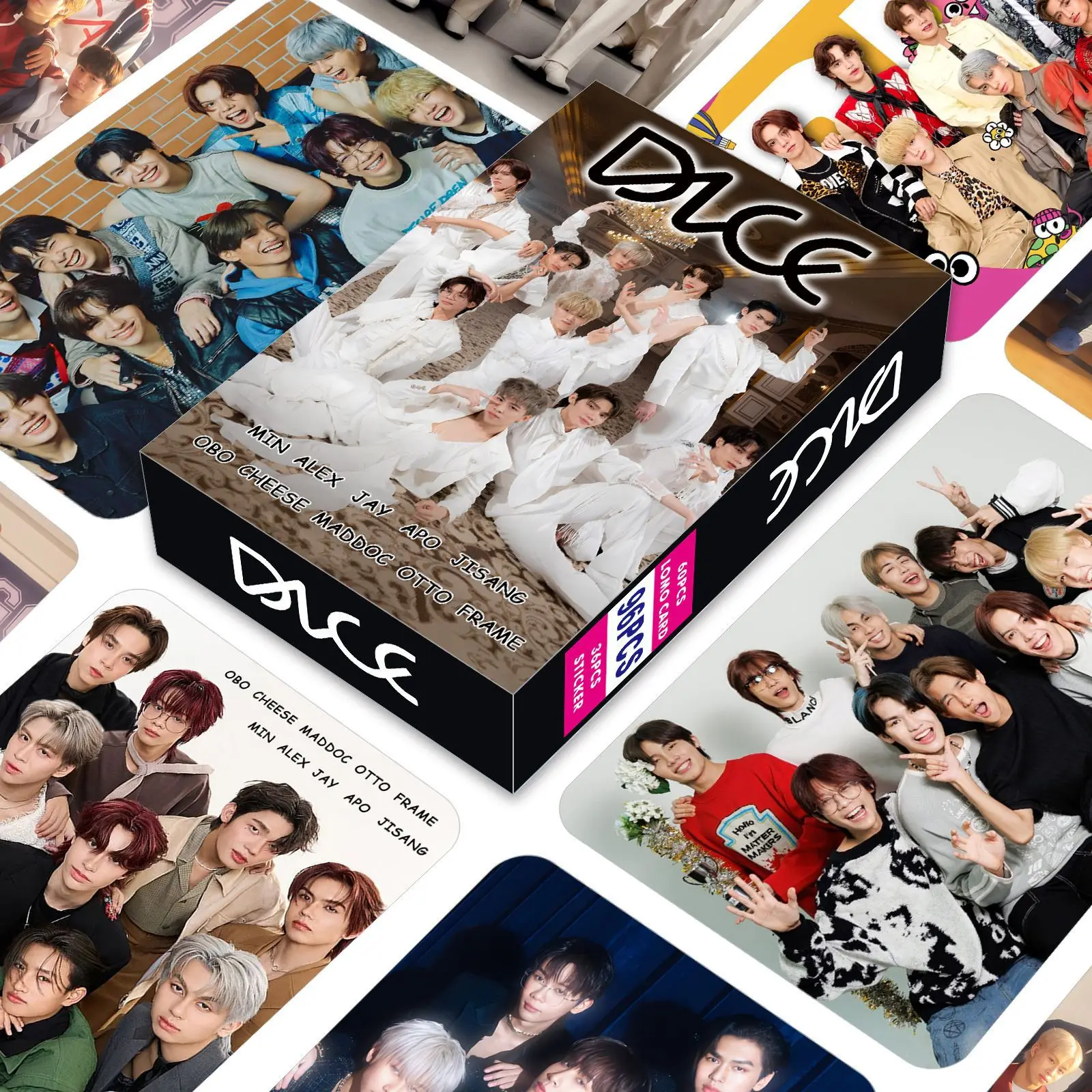 96 Pcs/Set Thai Boy Group DICE Album Lomo Card MIN APO JAY ALEX Star Characters HD Photocard Stickers Cosplay Gift