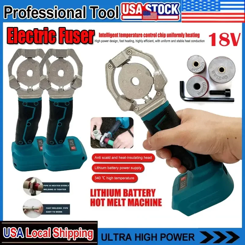 

Fit Makita Electric Pipe Welding Machine Cordless Fuser PPR PE Soldering Iron Plastic Tube PP Heating Hot Melt For 18V Battery