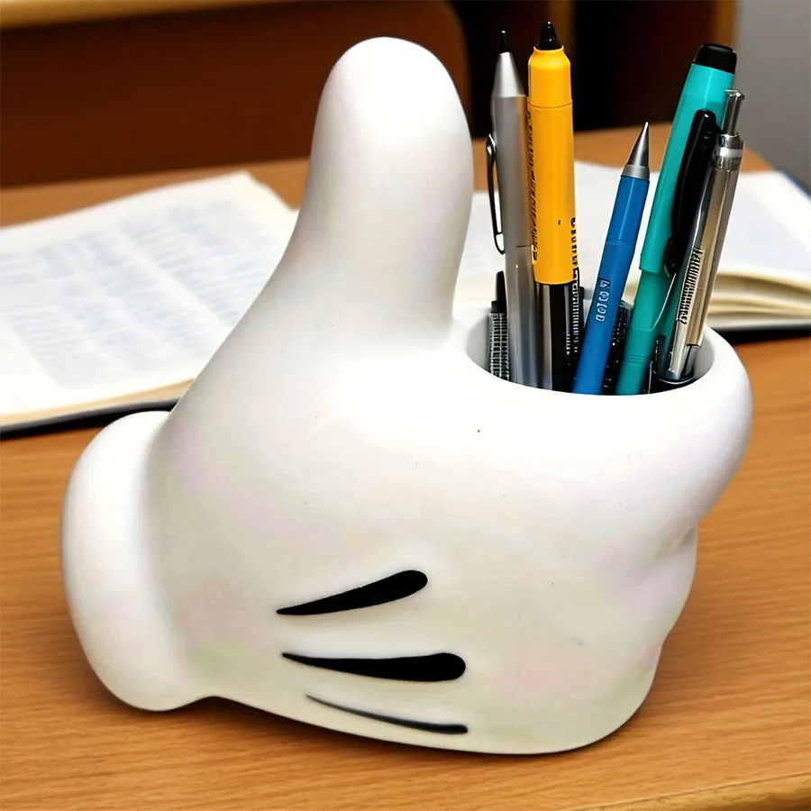 Creative Thumbs Up Pen Holder Storage Ornament Home Design Style Trendy Gift Cute Cartoon