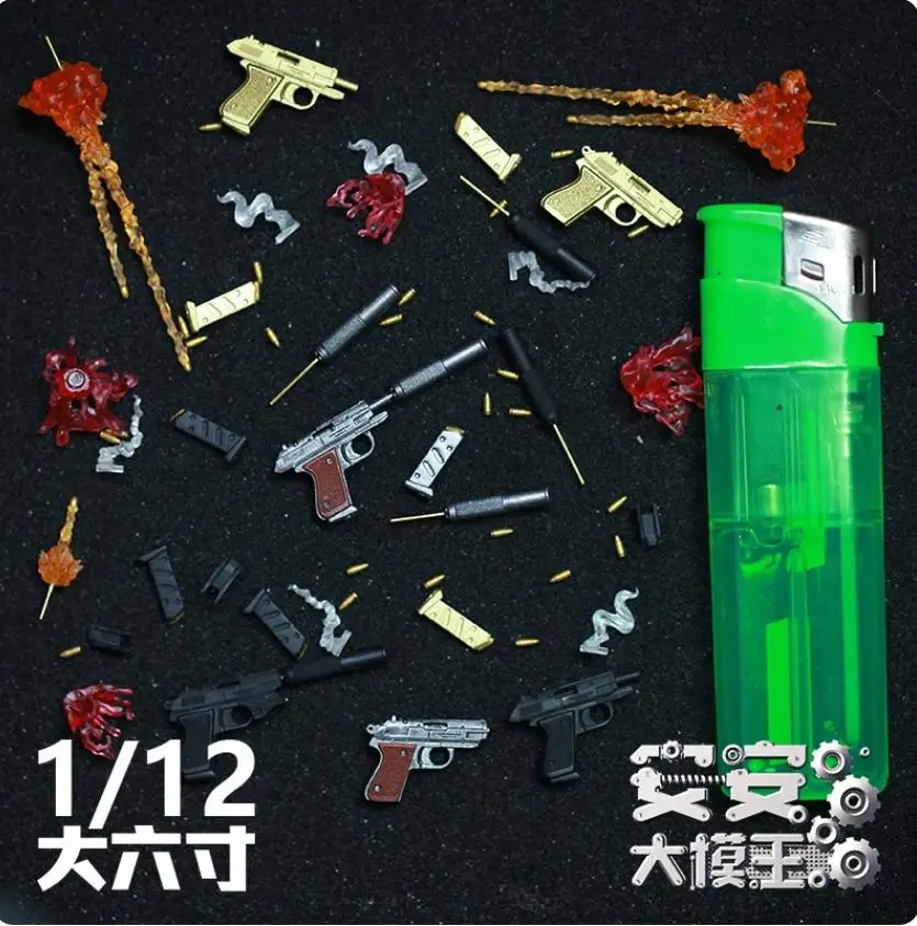 Snail 1/12 Scale Soldier Toy PP 007 Gun DIY Model Accessories Fit 6'' Action Figure Doll Body In Stock