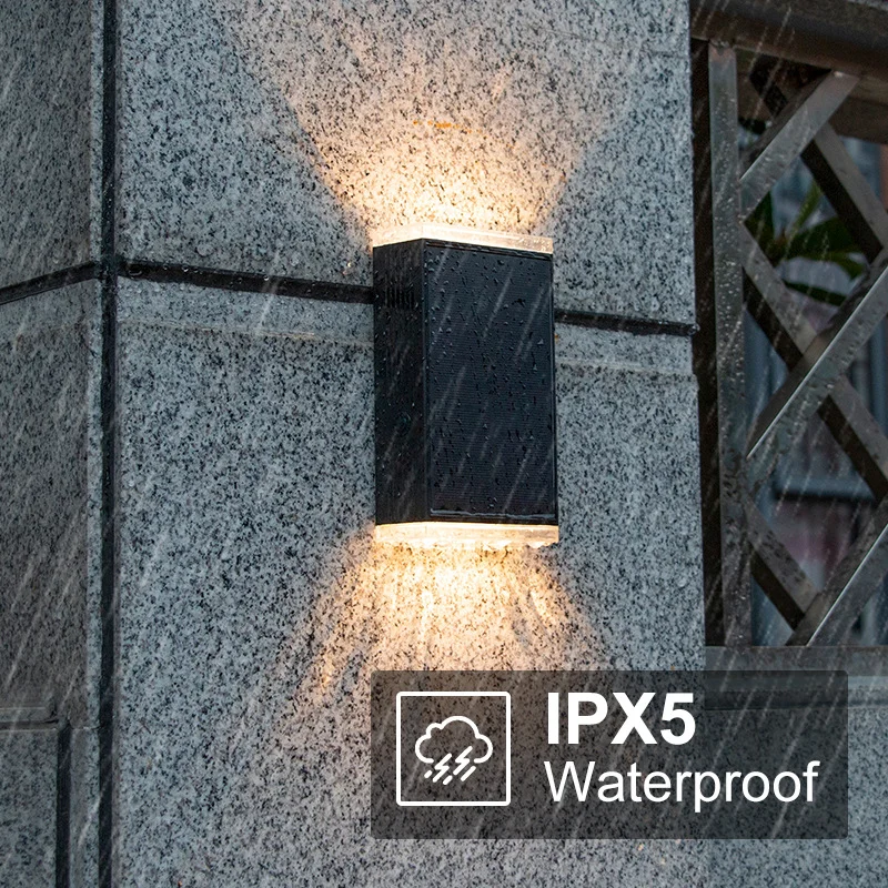 Solar Outdoor Courtyard Light Waterproof Home Villa Garden Wall Light Intelligent Lamp Control Solar Wall Lamp Door Number Light