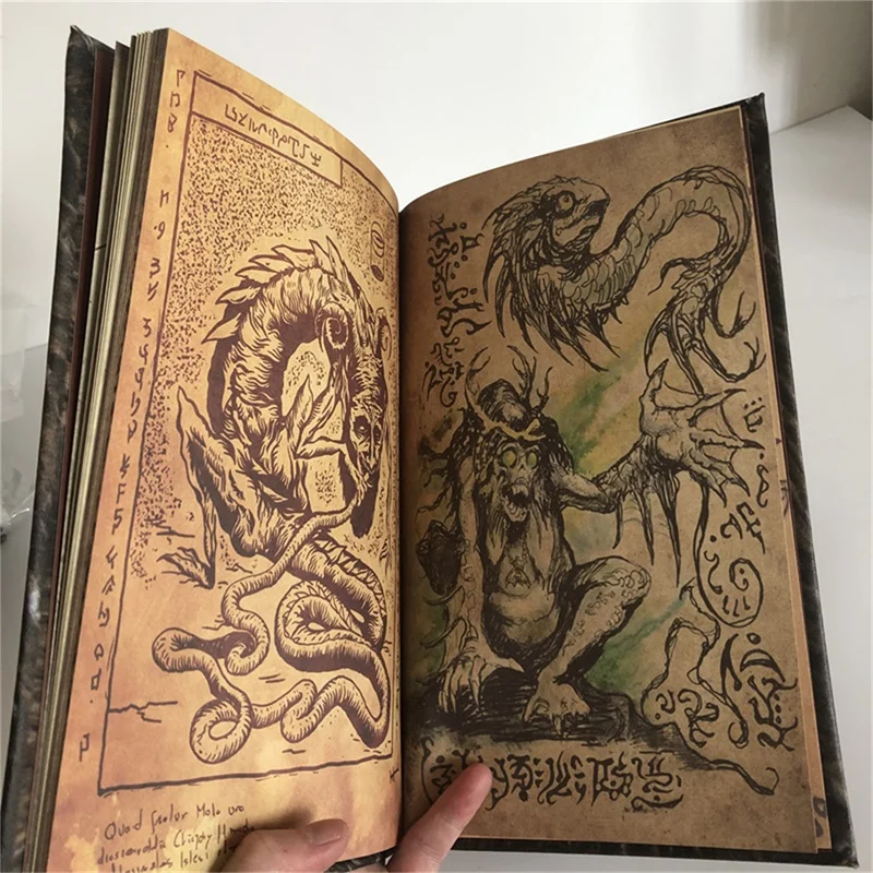 Necronomicon Dark Magic Book Demon Evil Dead Summon Book Altar Ceremony Prop Desktop Home Decoration