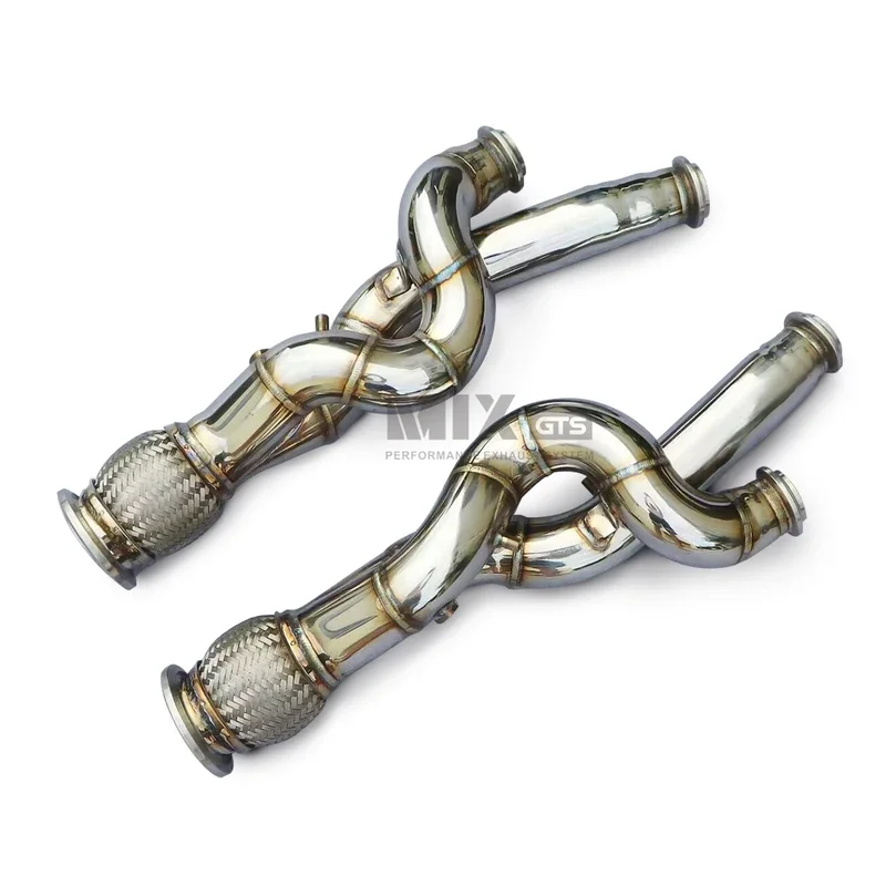 High Flow No Cat exhaust downpipe Applicable to Lamborghini LP700 6.5 quality Stainless Steel Car Exhaust Modification Accessori