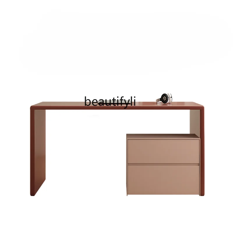 

Desk Simple Modern Color Paint Living Room Storage Storage Bedroom Writing Study Calligraphy and Painting Solid Wood Desk