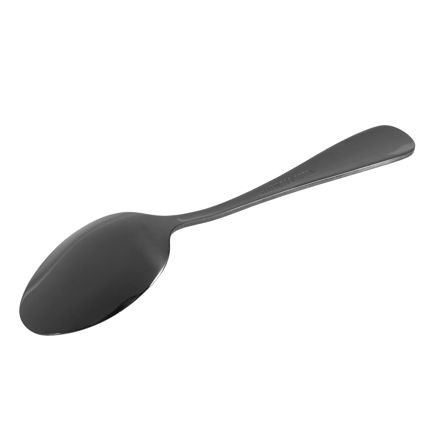 A02M-Black Teaspoons Teaspoons, Mini Stainless Steel Cake Spoons, Scoop For Ice Cream , Set Of 24 (Black Coffee Spoons)