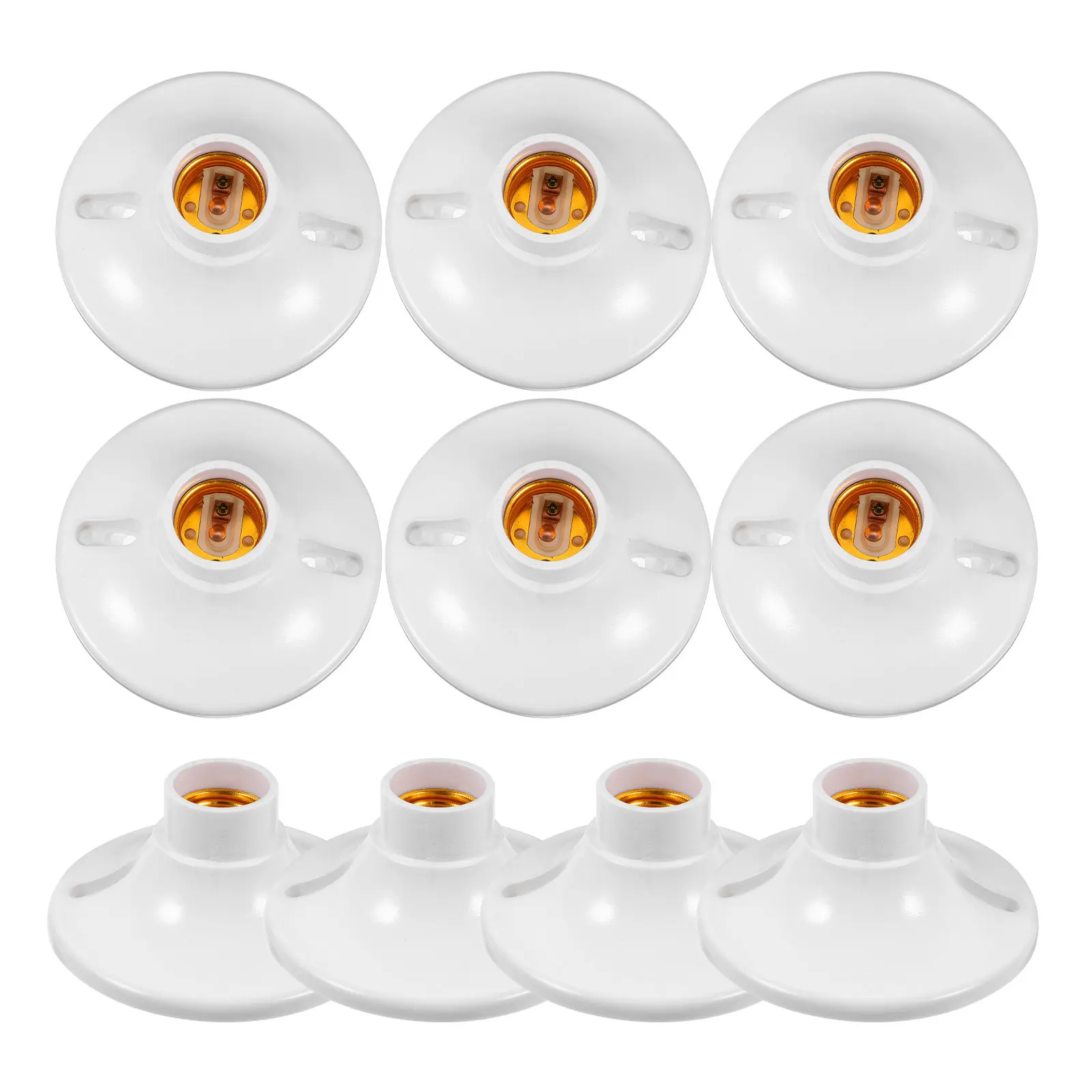 

10 шт. патронов E27 из бакелита для потолочных светильников, огнестойкие, усиленные, с винтовым креплением, для внутреннего освещения