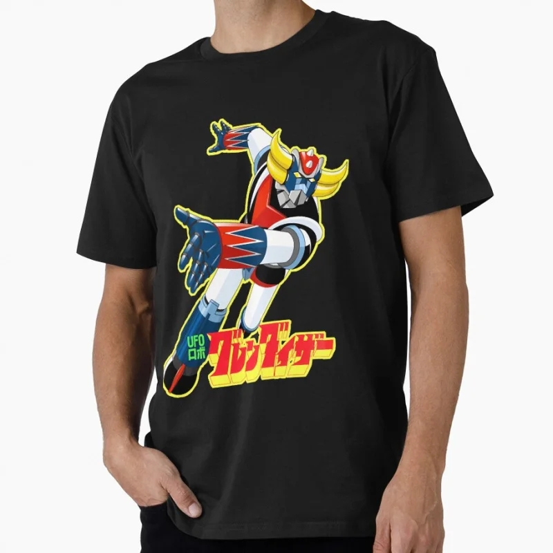 

Goldrake UFO Robot Grendizer Classic Mecha Anime Gift t shirt for man Y2K clothes 100% cotton All size Tops S-6XL Cartoon Tee