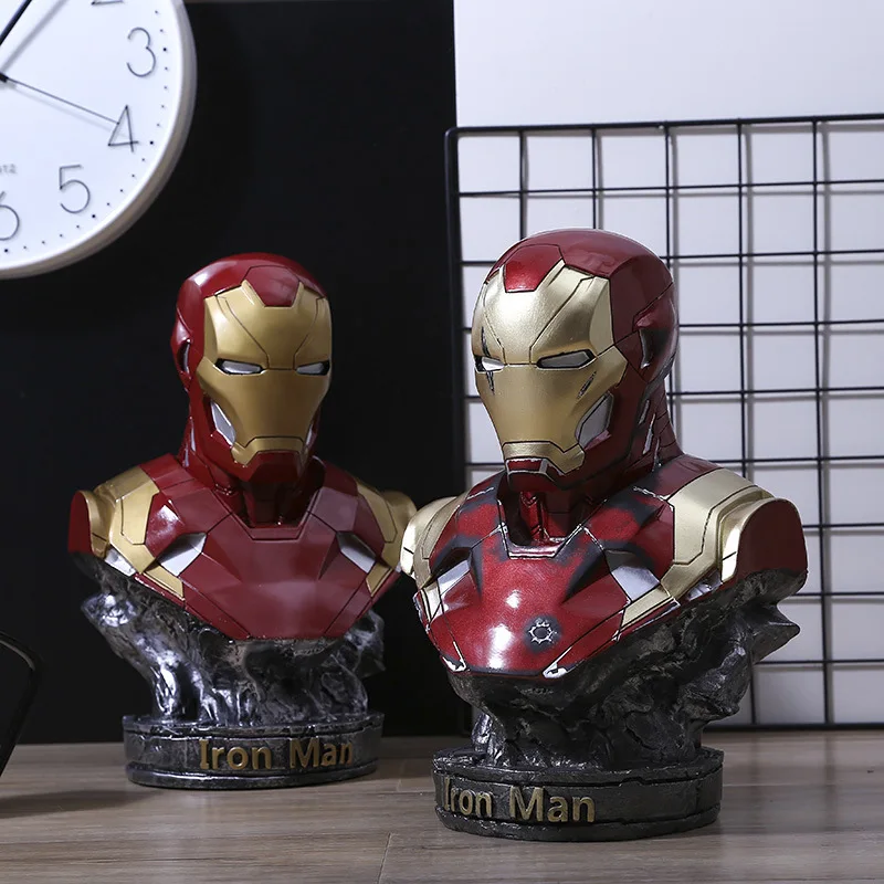 marvel-avengers-alliance-gk-modello-in-resina-iron-man-statua-a-mezza-lunghezza-scultura-di-pantera-nera-figurina-da-collezione-di-film-anime