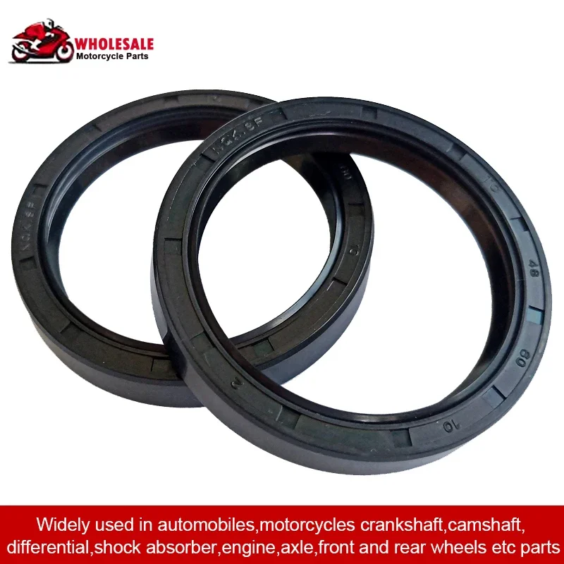 

2pc/4/8pc 49x60x10 49 60 10 Motorcycle Front Shock Fork Damper Shaft Oil Seal For Harley Davidson 1130 VRSCD Night Rod 2006 2007