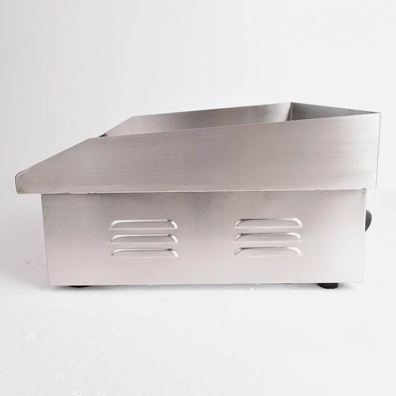 Manufacture Restaurant Kitchen 700 Series Built Electric Griddle With 2/3 Flat And 1/3 Outdoor Barbecue Grill Machine