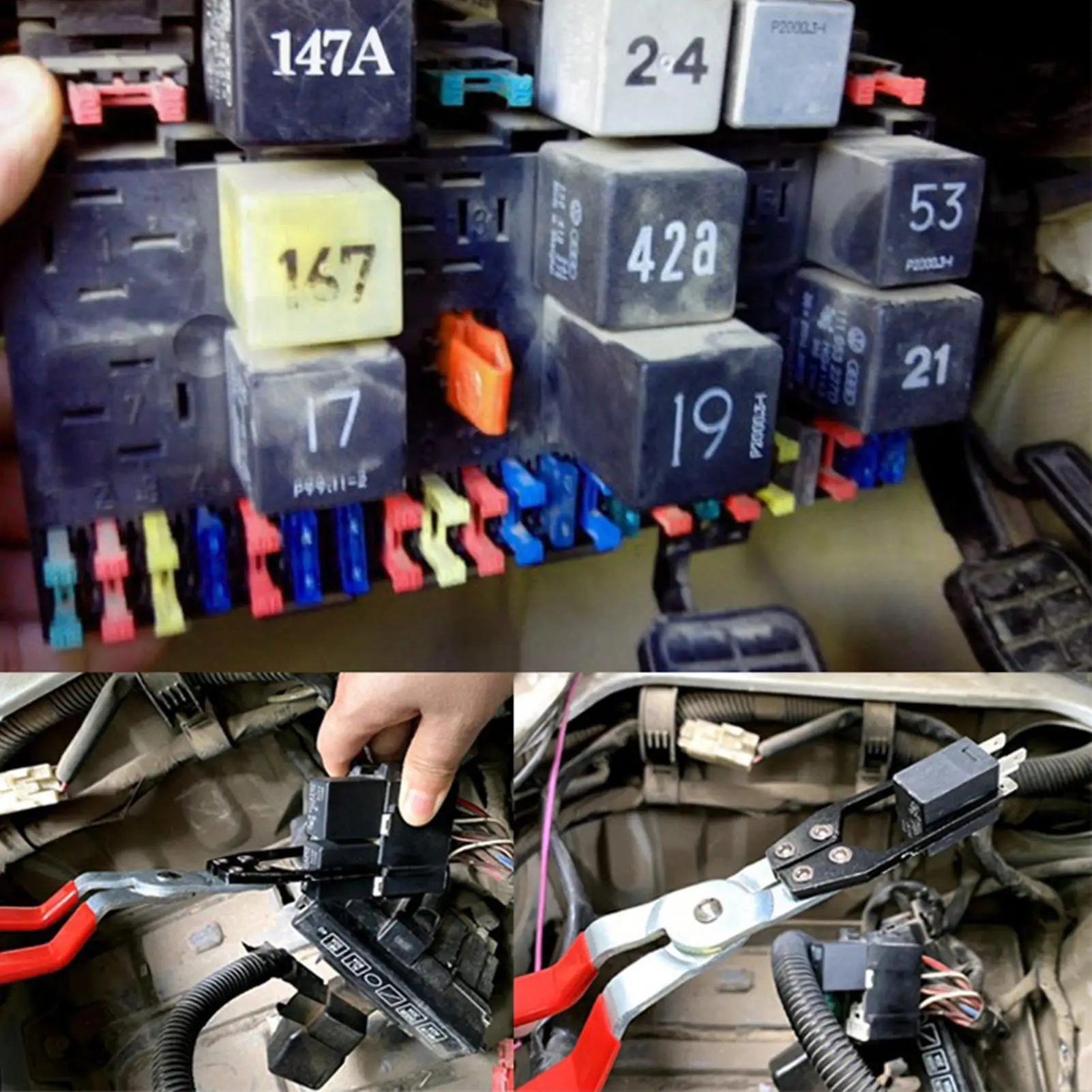 

Съемник предохранителей, высокопрочный, устойчивый к ржавчине, автомобильный ремонтный зажим, плоскогубцы для съемника реле для автомобиля, внедорожника, авто, седана, фургона, часть