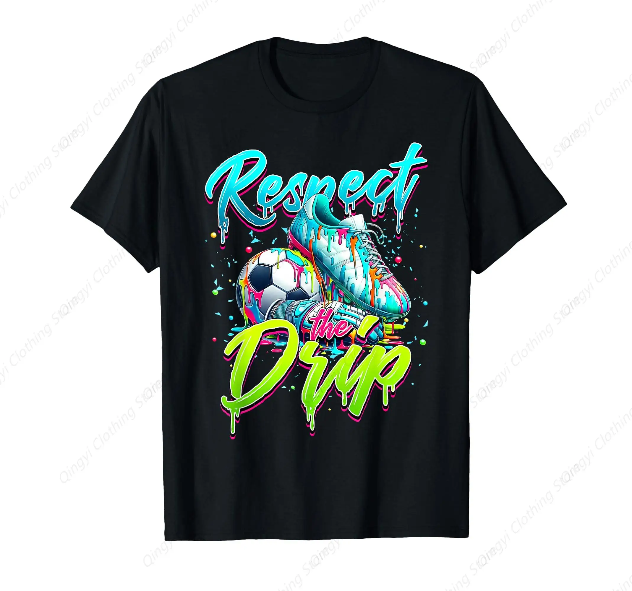 

Respect The Drip Soccer Ice Cream Drip With T-Shirt