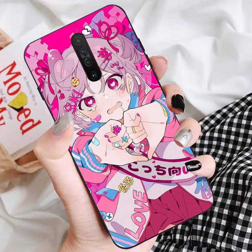 Coque de téléphone Anime Girl pour Redmi, 5, 6, 7, 8, 9, 10 Plus Pro, 6, 7, 8, 9 A, GO, K20, K30, K40 Pro Plus, F3, mignon