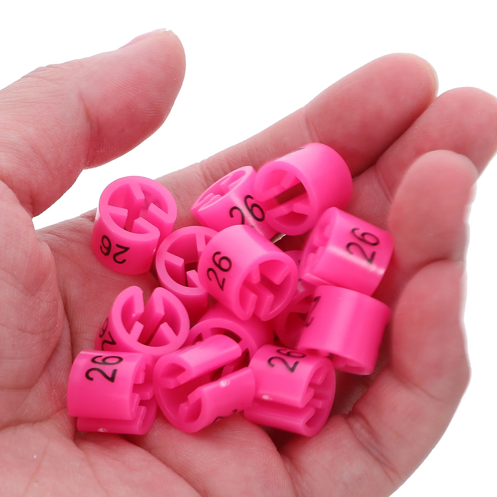 

200pcs Clothing Size Tags Reusable Plastic Hanger Markers Non-Slip Buckle 26 Color-Coded Labels Wardrobe Organizers Size Sorting