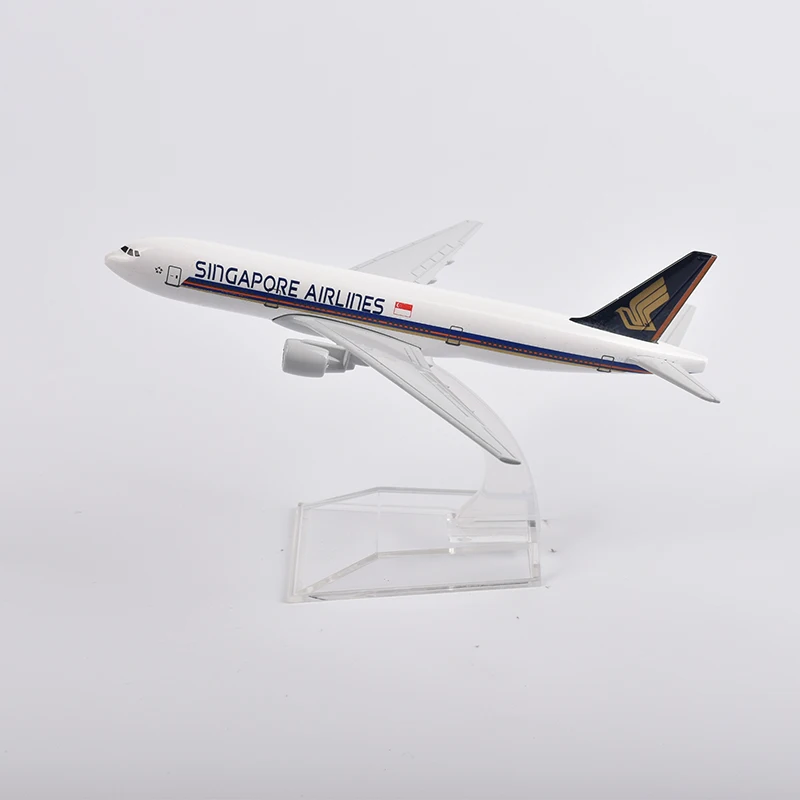 JASON TUTU Singapore Airlines Boeing 777 A380 Aircraft Model 1/400 Scale Diecast Metal 16CM Miniature Authentic Collectible Gift view 5
