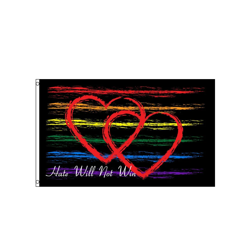 

Rainbow Pride Flag 2x3FT 3x5FT Polyester LGBT Gay Pride Parade Banner for Indoor Outdoor Wall Decor